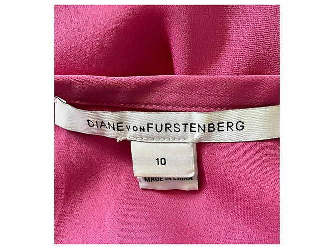 Diane Von Furstenberg Weiches rosa Mock-Wrap-Kleid New Della von DvF Pink - Ansicht 3