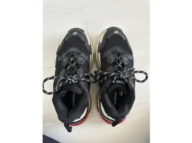 Balenciaga Triple S Sneaker Schwarz Stoff - Ansicht 2