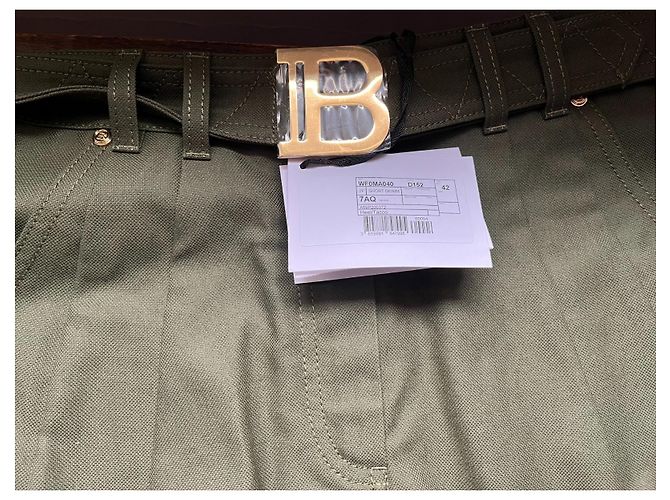 Short con logo Balmain Verde - vista 4