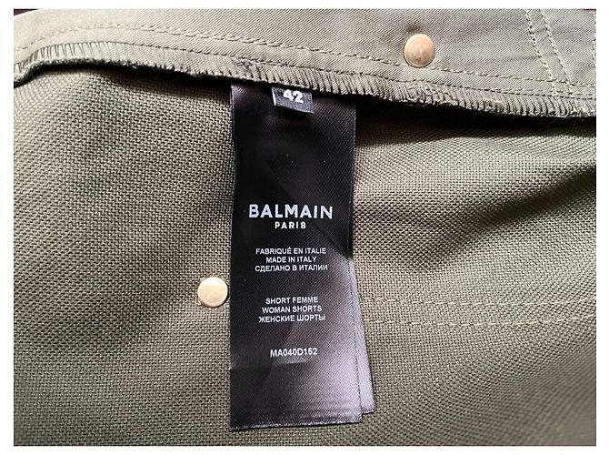 Short con logo Balmain Verde - vista 6