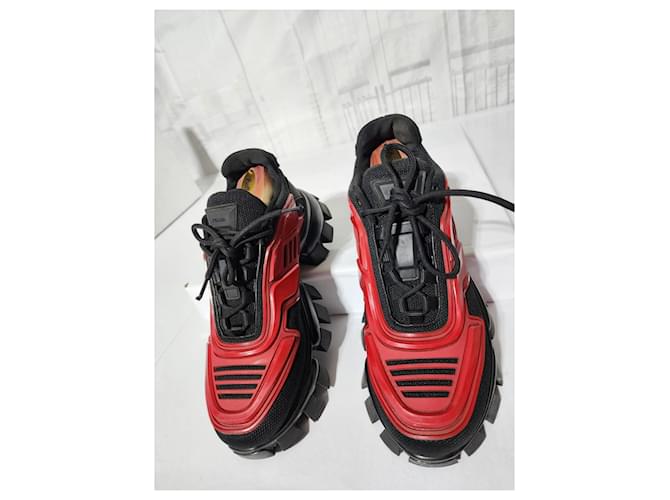 Sneakers Prada Cloudbust Thunder Rosso e Nero Taglia 41 - vista 12