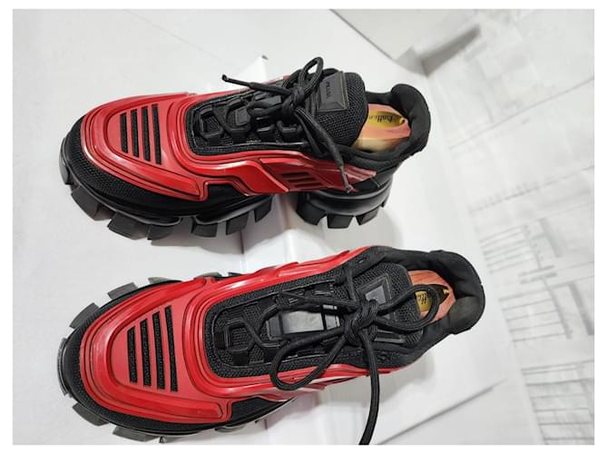 Sneakers Prada Cloudbust Thunder Rosso e Nero Taglia 41 - vista 13