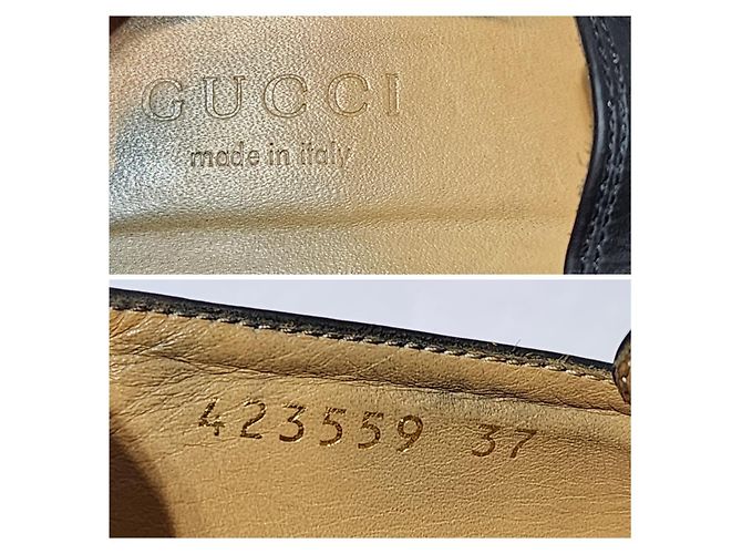 Gucci Peyton GG Sylvie Perlenbesetzter Loafer Schwarz Größe 37 - Ansicht 11