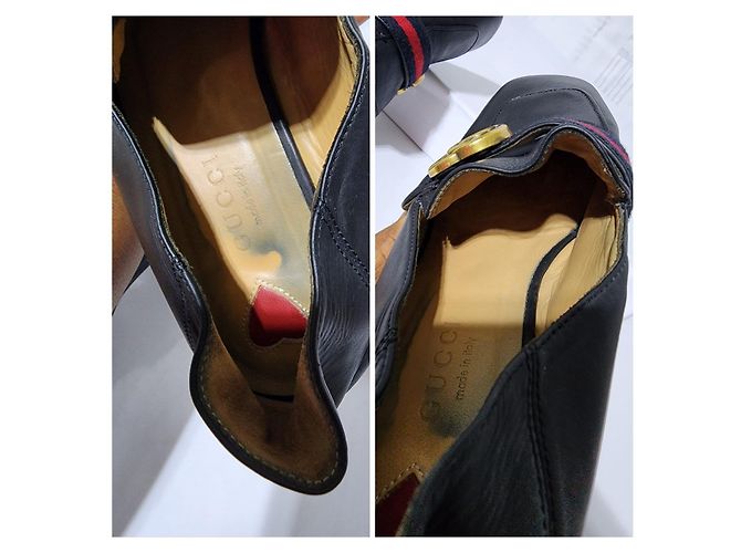 Gucci Peyton GG Sylvie Perlenbesetzter Loafer Schwarz Größe 37 - Ansicht 2
