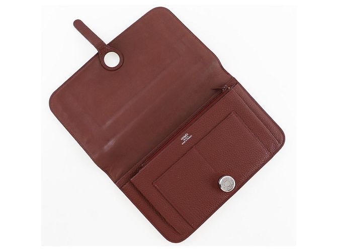 Hermès Cartera Dogon HERMES Roja - vista 4