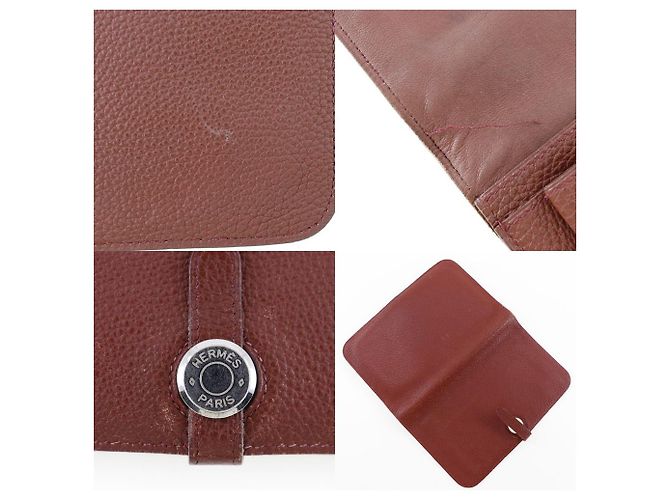 Hermès Cartera Dogon HERMES Roja - vista 6