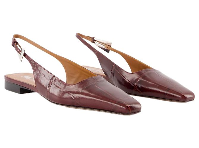 Bettina 10 Slingback - Paris Texas - Leder - Burgunder - Ansicht 2