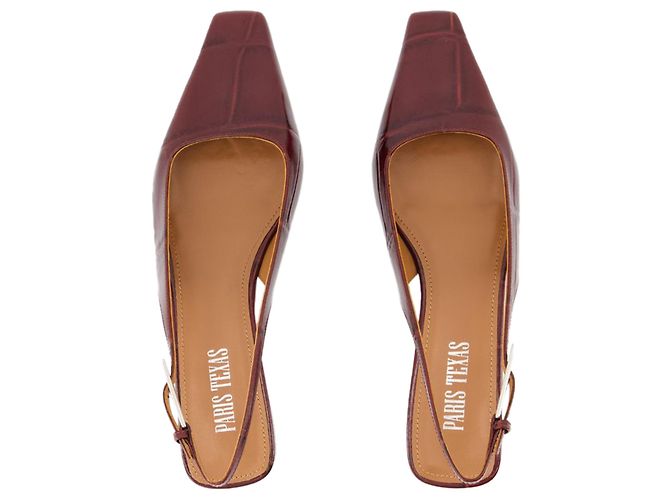 Bettina 10 Slingback - Paris Texas - Leder - Burgunder - Ansicht 4