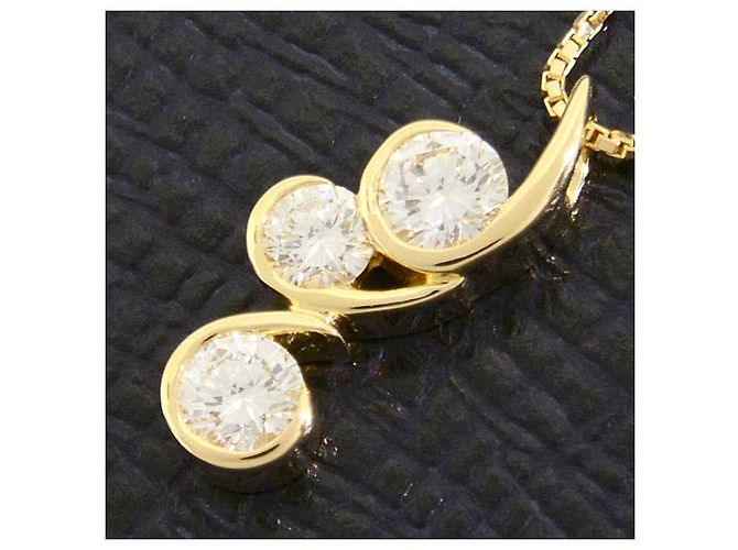 Autre Marque Monnickendam K18 3P Diamantanhänger Golden - Ansicht 10