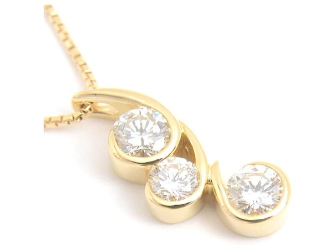 Autre Marque Monnickendam K18 3P Diamantanhänger Golden - Ansicht 2