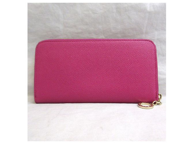 Autre Marque Bvlgari Leder Langbörse Rosa Pink - Ansicht 2