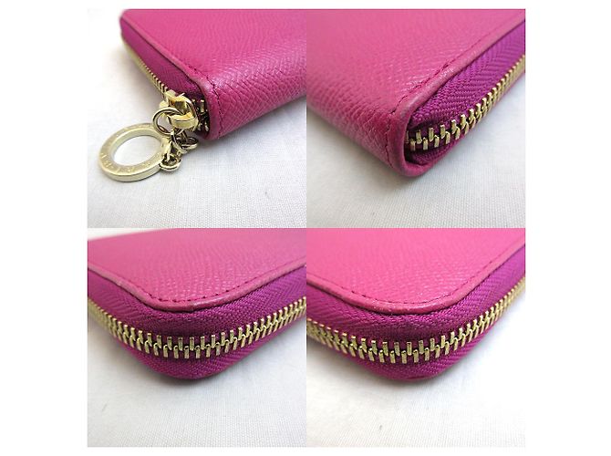 Autre Marque Bvlgari Leder Langbörse Rosa Pink - Ansicht 3