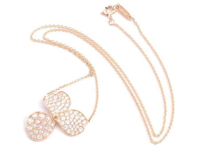 Tiffany & Co Tiffany 18K Roségold Papierblumen große Diamant-Halskette Golden - Ansicht 2