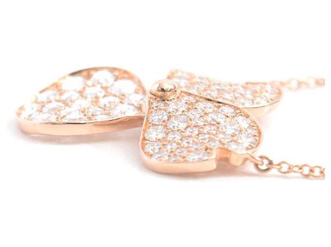 Tiffany & Co Tiffany 18K Roségold Papierblumen große Diamant-Halskette Golden - Ansicht 3