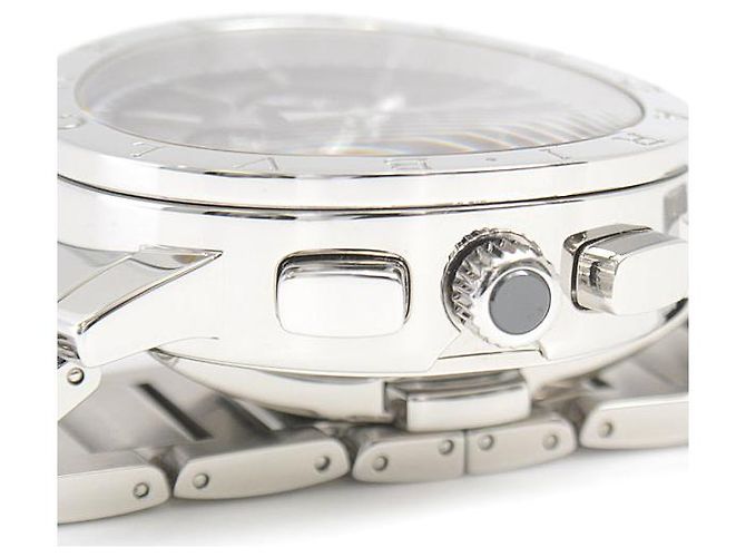 Autre Marque Orologio cronografo automatico Bvlgari Bvlgari con quadrante nero BB41SCH - vista 5