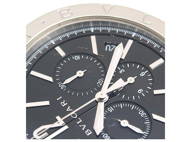Autre Marque Orologio cronografo automatico Bvlgari Bvlgari con quadrante nero BB41SCH - vista 7