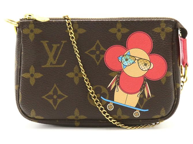 Pochette Accessoires Vivienne di Louis Vuitton Marrone - vista 2