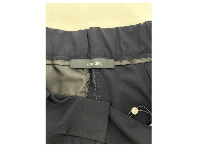 Autre Marque Someday Hose T.FR 36 Polyester Marineblau - Ansicht 3