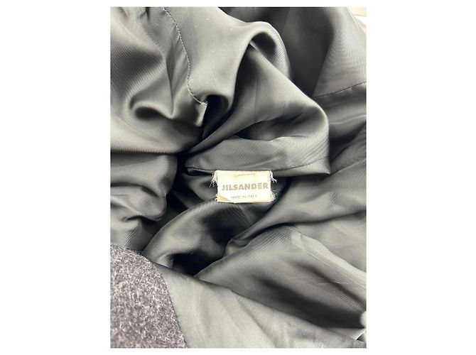 Cappotti Jil Sander T.International M Lana Grigio - vista 6
