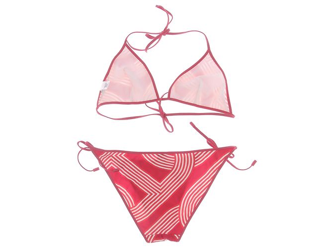 Traje de baño Hermès T.FR 38 Poliéster Roja - vista 2