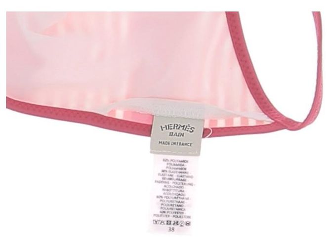 Traje de baño Hermès T.FR 38 Poliéster Roja - vista 3