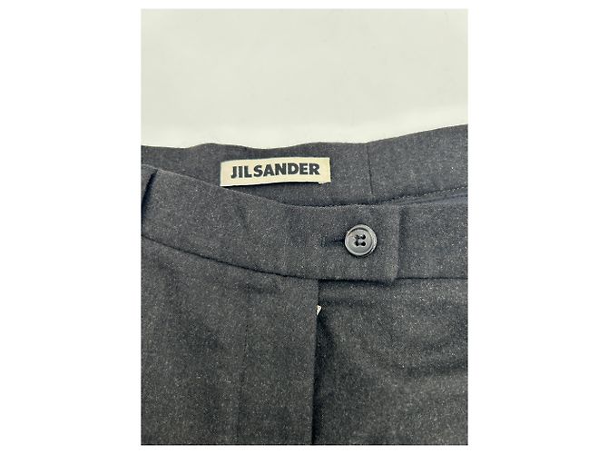 Jil Sander Hose T.FR 40 Wolle Schwarz - Ansicht 3