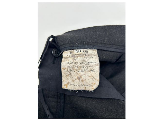 Jil Sander Hose T.FR 40 Wolle Schwarz - Ansicht 4