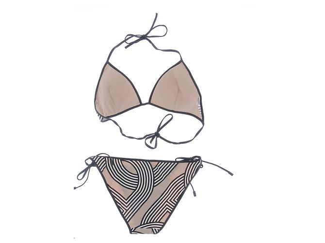 Hermès Badebekleidung T.FR 38 Polyester Beige - Ansicht 2