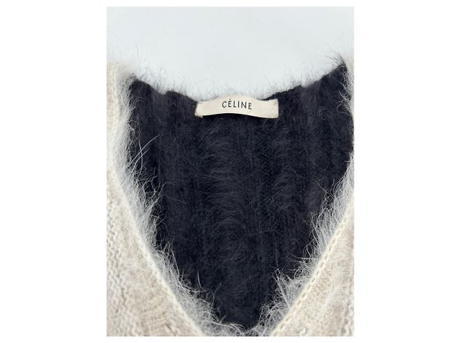 Céline Celine Kleid T.International M Wolle Weiß - Ansicht 5