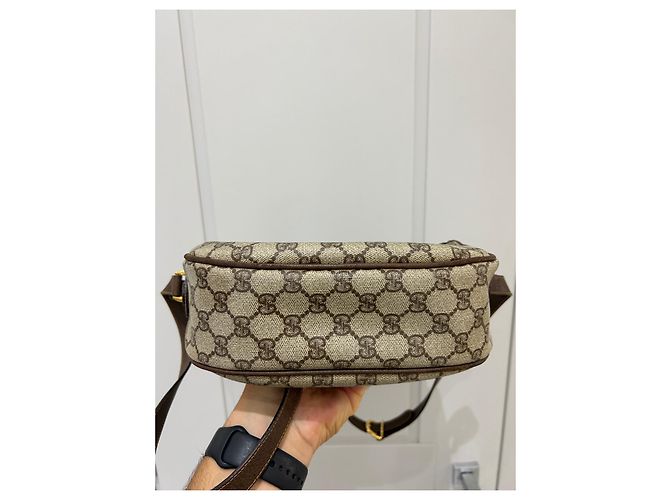 Ophidia Borsa Gucci Ophisia Marrone in Tela - vista 4