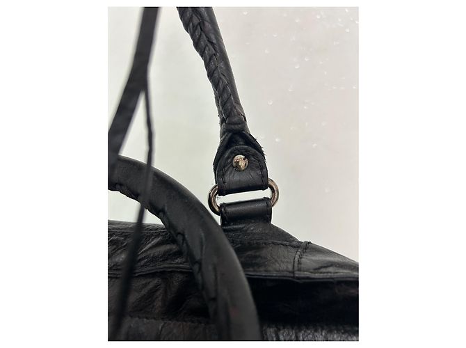 City Borsa Balenciaga in pelle nera Nero - vista 6