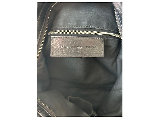 City Borsa Balenciaga in pelle nera Nero - vista 9