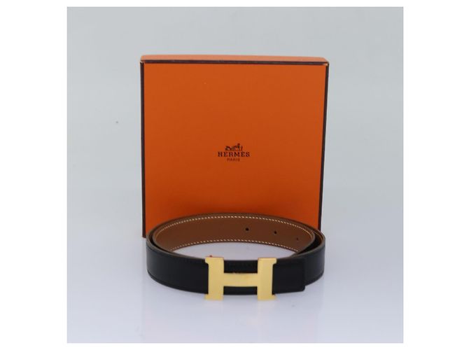 Hermès Cintura in pelle HERMES Constance 31,1" Nera Auth 81360 Nero - vista 12