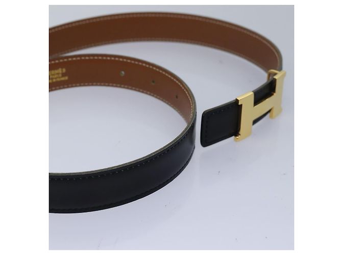 Hermès Cintura in pelle HERMES Constance 31,1" Nera Auth 81360 Nero - vista 6