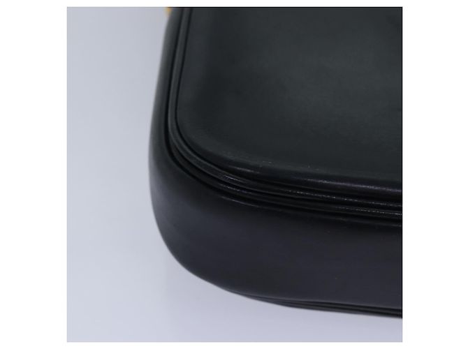 Céline Borsa a spalla CELINE in pelle nera Auth ar12071 Nero D'oro - vista 16
