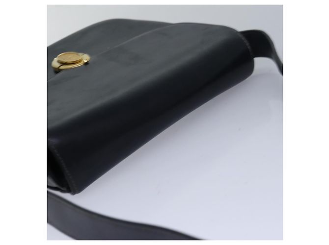 Céline Borsa a spalla CELINE in pelle nera Auth ar12071 Nero D'oro - vista 6
