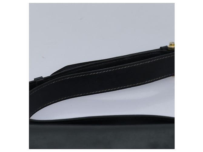 Céline Borsa a spalla CELINE in pelle nera Auth ar12071 Nero D'oro - vista 8