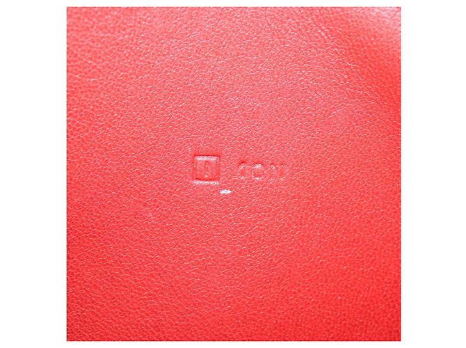 Hermès HERMES Portafoglio Dogon GM in Pelle Rossa Auth bs15767 Rosso - vista 12