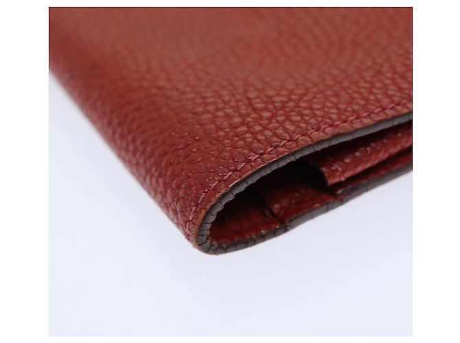 Hermès HERMES Portafoglio Dogon GM in Pelle Rossa Auth bs15767 Rosso - vista 16