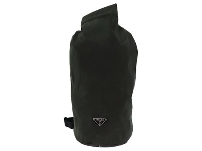 Borsa a Spalla PRADA Nylon Khaki Auth 82572 Cachi - vista 13