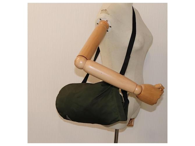Borsa a Spalla PRADA Nylon Khaki Auth 82572 Cachi - vista 19