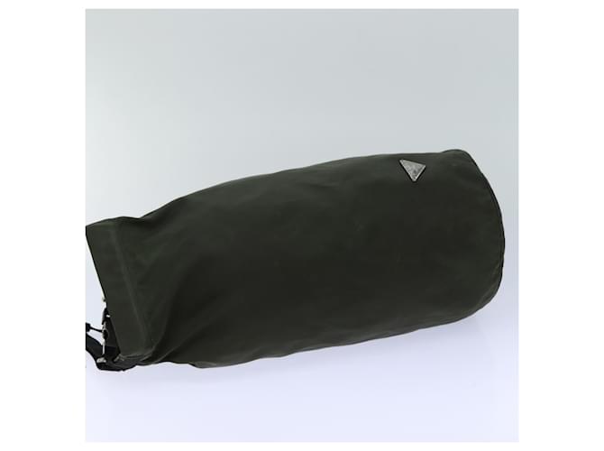 Borsa a Spalla PRADA Nylon Khaki Auth 82572 Cachi - vista 4