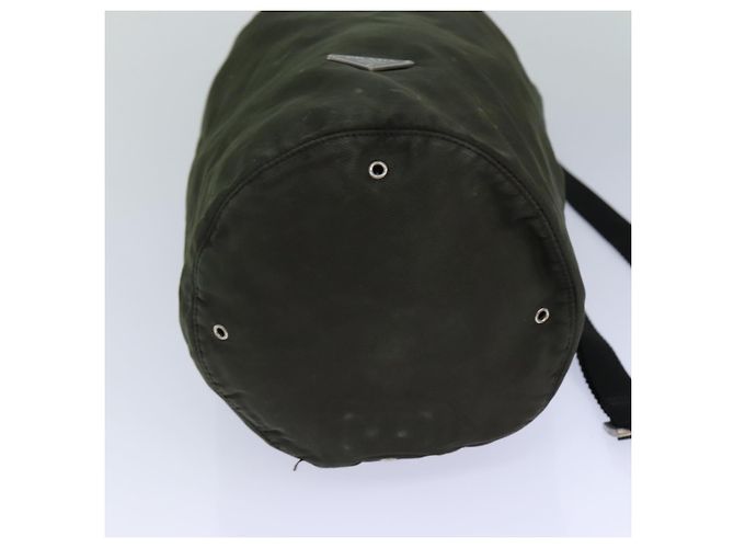 Borsa a Spalla PRADA Nylon Khaki Auth 82572 Cachi - vista 5