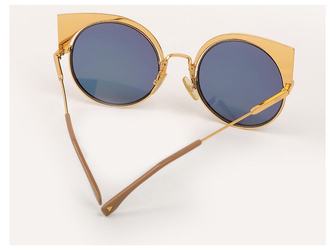 Gafas de sol FENDI Metal Amarillo - vista 2