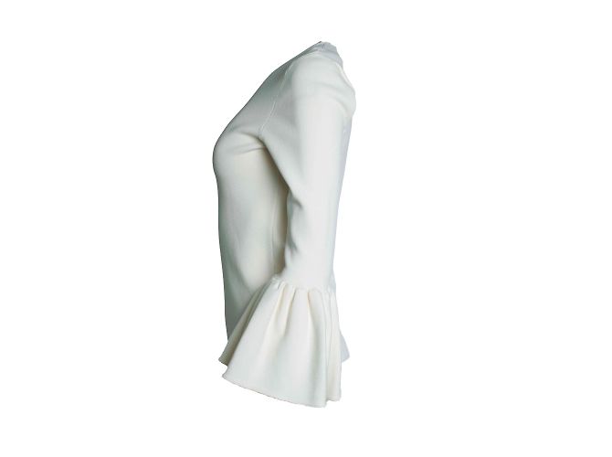 Autre Marque Suistudio, white Cooper bell sleeve top - view 2