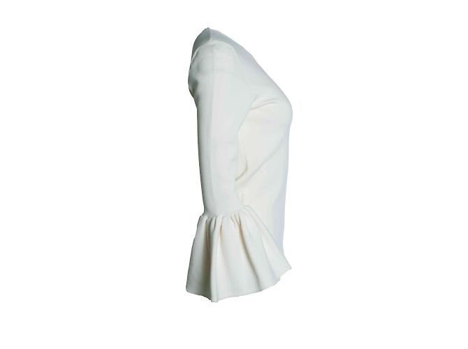 Autre Marque Suistudio, white Cooper bell sleeve top - view 4