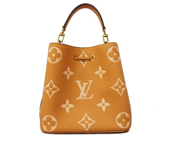 Néonoé Borsa Louis Vuitton Monogram Empreinte Bicolor NeoNoe MM Beige - vista 11