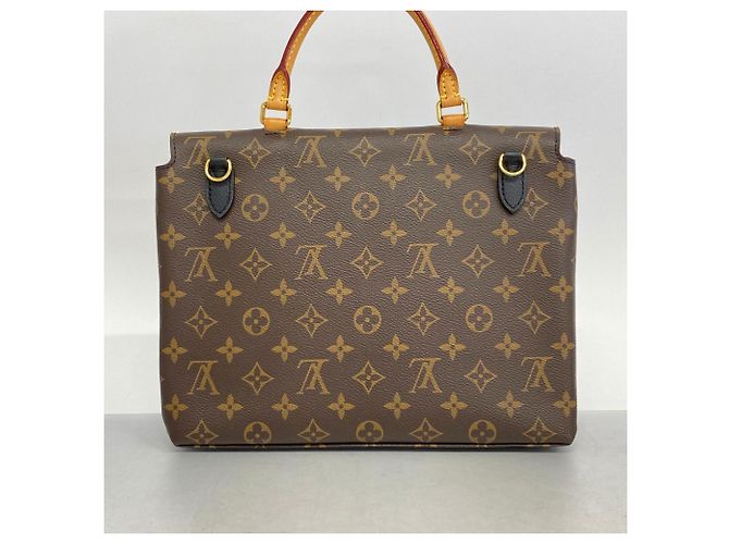 Borsa Louis Vuitton Monogram Marignan M44259 Marrone Nero - vista 12