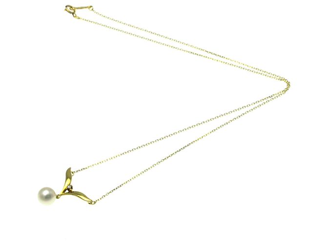 Mikimoto Perlen-Diamant-Pendelkette - Ansicht 11