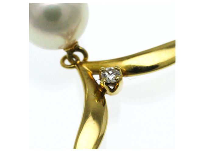 Mikimoto Perlen-Diamant-Pendelkette - Ansicht 2